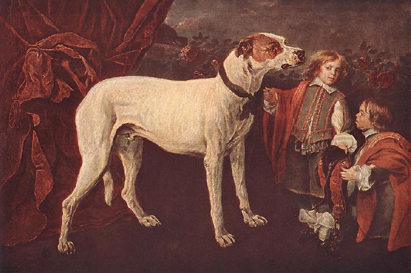 FYT, Jan Big Dog, Dwarf and Boy df Germany oil painting art